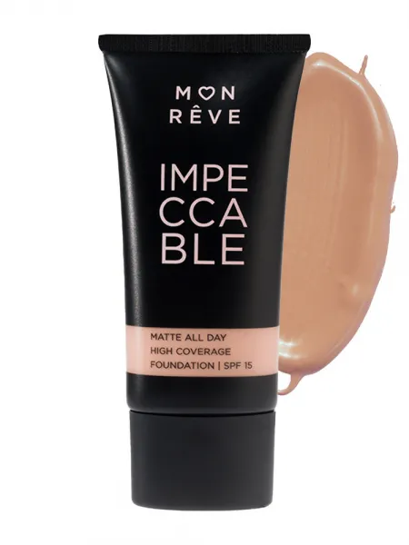 Mon Reve Impeccable Foundation 30ml - Υψηλή Κάλυψη & Ματ Φινίρισμα #106