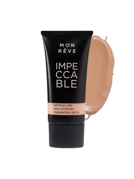 Mon Reve Impeccable Foundation 30ml - Υψηλή Κάλυψη & Ματ Φινίρισμα #106