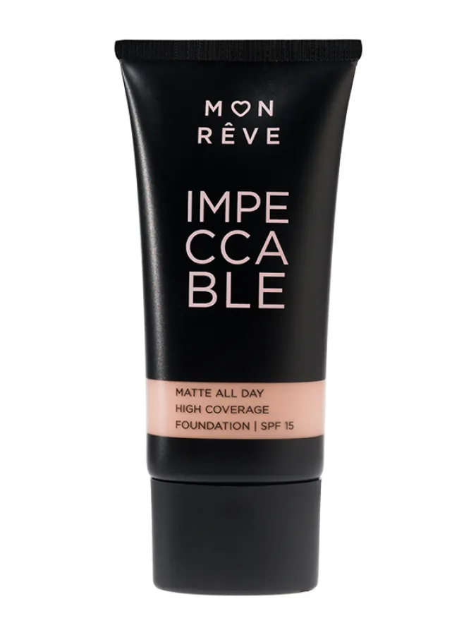 Mon Reve Impeccable Foundation 30ml - Υψηλή Κάλυψη & Ματ Φινίρισμα #106