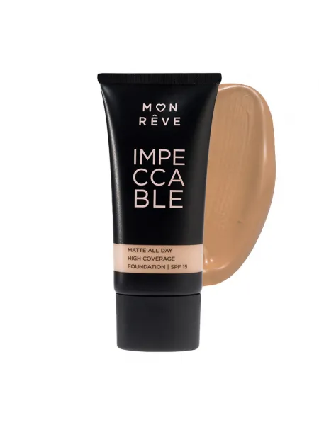 Mon Reve Impeccable Foundation 30ml - Υψηλή Κάλυψη & Ματ Φινίρισμα #107
