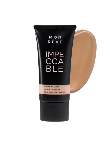 Mon Reve Impeccable Foundation 30ml - Υψηλή Κάλυψη & Ματ Φινίρισμα #108