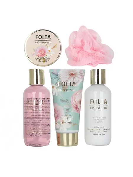 FOLIA Metal Cage White Musk – Γυναικείο Σετ Δώρου σε Μεταλλικό Κλουβί 5 τμχ FOLIA Metal Cage White Musk – Γυναικείο Σετ Δώρου σε Μεταλλικό Κλουβί 5 τμχ