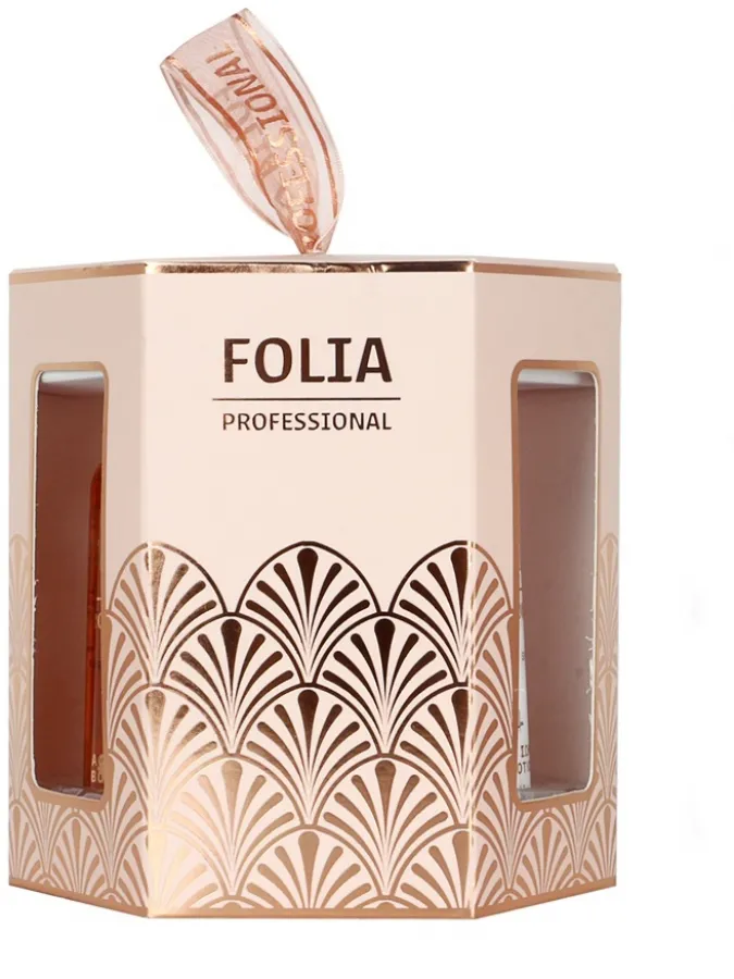 FOLIA Paper Gift Box Vanilla – Γυναικείο Σετ Δώρου με Body Wash, Body Lotion & Body Scrub