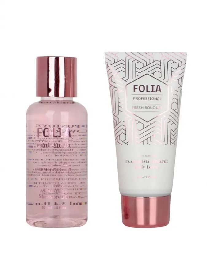 FOLIA Small Bath Tube Fresh Bouquet – Γυναικείο Σετ Δώρου σε Μπανιέρα με Shower Gel 100ml & Body Lotion 60ml