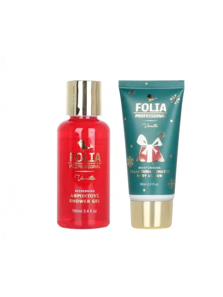 FOLIA Small Bath Tube Vanilla – Γυναικείο Σετ Δώρου σε Μπανιέρα με Shower Gel 100ml & Body Lotion 60ml FOLIA Small Bath Tube Vanilla – Γυναικείο Σετ Δώρου σε Μπανιέρα με Shower Gel 100ml & Body Lotion 60ml