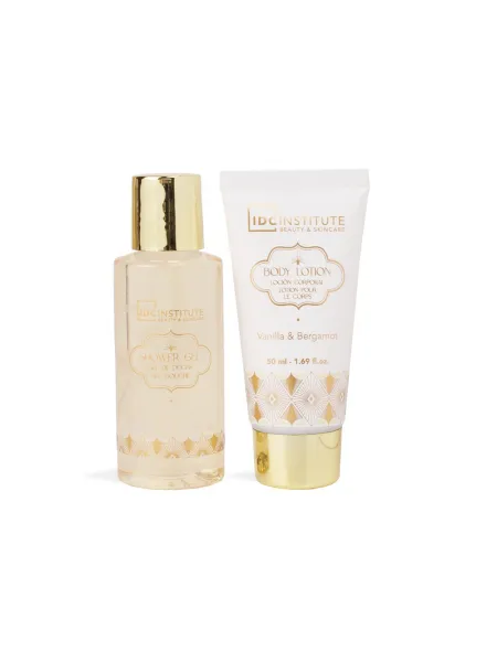 IDC Institute Mini Bath Tube Gold Vanilla & Bergamot – Γυναικείο Σετ Δώρου σε Μπανιέρα με Shower Gel 100ml & Body Lotion 50ml