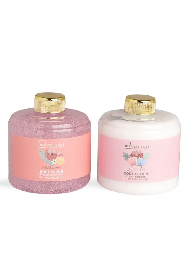 IDC Institute Scented Garden Perfect Duo – Γυναικείο Σετ Δώρου με Body Scrub 100ml & Body Lotion 100ml