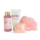 IDC Institute Scented Garden Surprise Gift Set – Γυναικείο Σετ Δώρου με Shower Gel, Body Lotion, Άλατα Μπάνιου & Σφουγγάρι