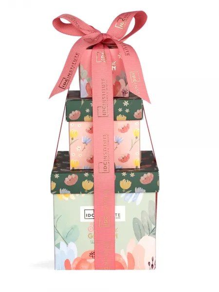 IDC Institute Scented Garden Surprise Gift Set – Γυναικείο Σετ Δώρου με Shower Gel, Body Lotion, Άλατα Μπάνιου & Σφουγγάρι