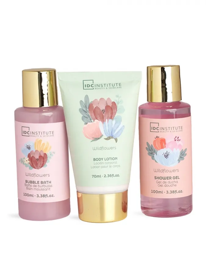 IDC Institute Scented Garden Tin Gift Set 3 τμχ – Γυναικείο Σετ Δώρου σε Μεταλλικό Κουτί με Shower Gel, Bubble Bath & Body Lotion