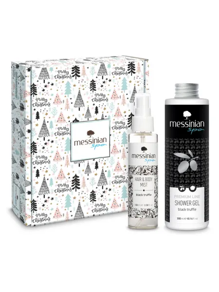 Messinian Spa Christmas Box Black Truffle Unisex – Σετ Δώρου Hair & Body Mist 100ml + Αφρόλουτρο 300ml