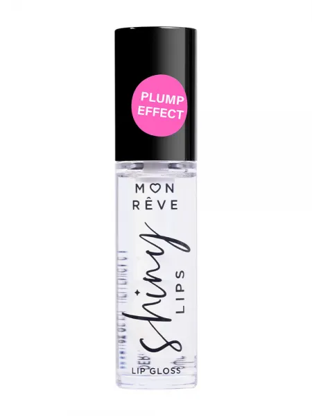 Mon Reve Shiny Lips - Ενυδατικό Lip Gloss για 3D Λάμψη & Όγκο 5ml – #09 CLEAR VOLUME
