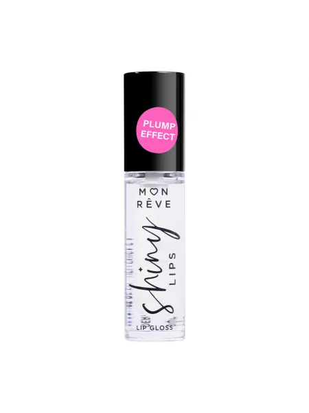 Mon Reve Shiny Lips - Ενυδατικό Lip Gloss για 3D Λάμψη & Όγκο 5ml – #09 CLEAR VOLUME