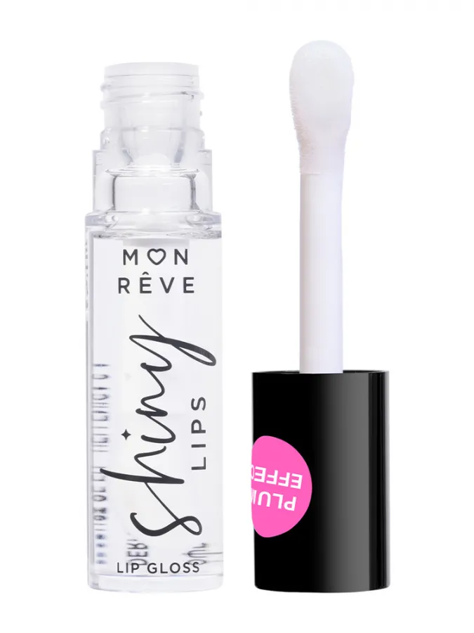 Mon Reve Shiny Lips - Ενυδατικό Lip Gloss για 3D Λάμψη & Όγκο 5ml – #09 CLEAR VOLUME
