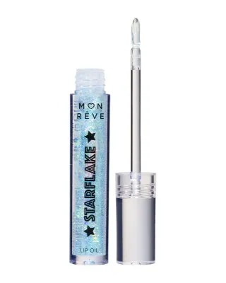 Mon Reve Starflake Lip Oil - Ενυδατικό Έλαιο Χειλιών με Πολυδιάστατη Λάμψη 4gr – #02 MAGIC LAKE