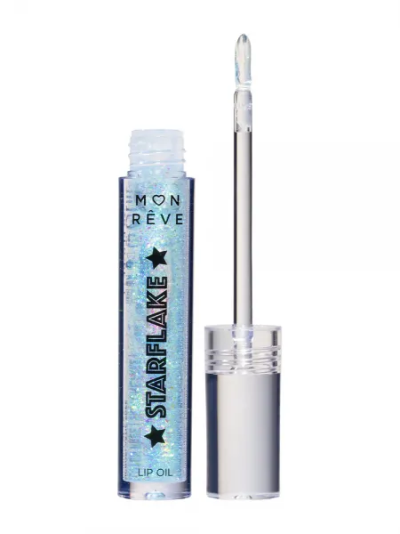 Mon Reve Starflake Lip Oil - Ενυδατικό Έλαιο Χειλιών με Πολυδιάστατη Λάμψη 4gr – #02 MAGIC LAKE