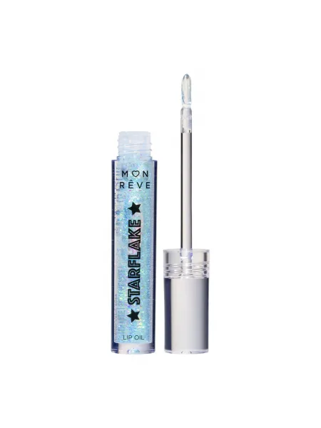 Mon Reve Starflake Lip Oil - Ενυδατικό Έλαιο Χειλιών με Πολυδιάστατη Λάμψη 4gr – #02 MAGIC LAKE
