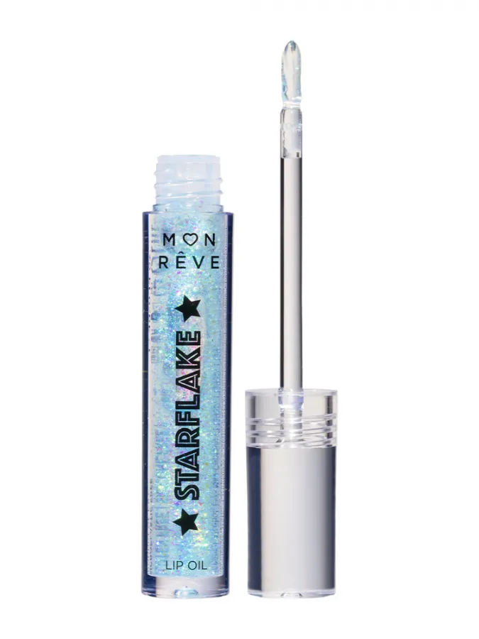 Mon Reve Starflake Lip Oil - Ενυδατικό Έλαιο Χειλιών με Πολυδιάστατη Λάμψη 4gr – #02 MAGIC LAKE