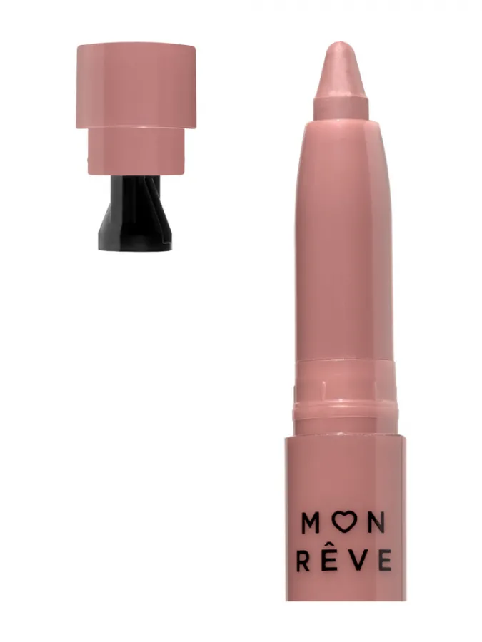 Mon Reve Lip Crayon - Μακράς Διάρκειας Μηχανικό Ματ Κραγιόν 1.5gr #02 BURNT LILAC
