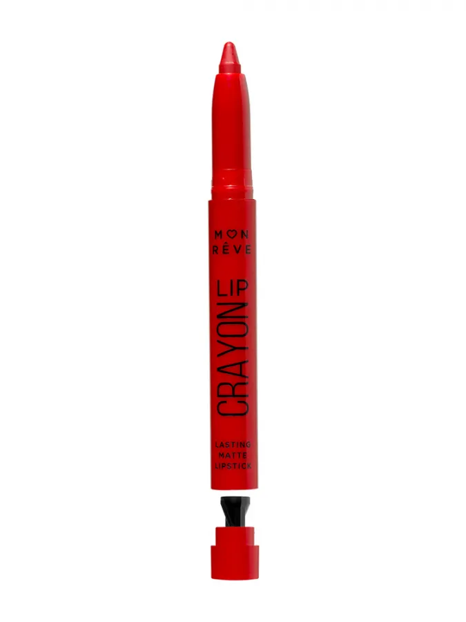 Mon Reve Lip Crayon - Μακράς Διάρκειας Μηχανικό Ματ Κραγιόν 1.5gr #12 TRUE RED