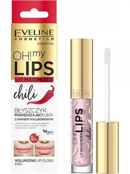 Eveline Lip Maximizer Lipgloss Ηyaluron & Chili 4.5ml