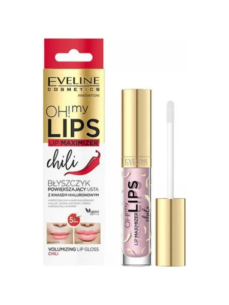 Eveline Lip Maximizer Lipgloss Ηyaluron & Chili 4.5ml