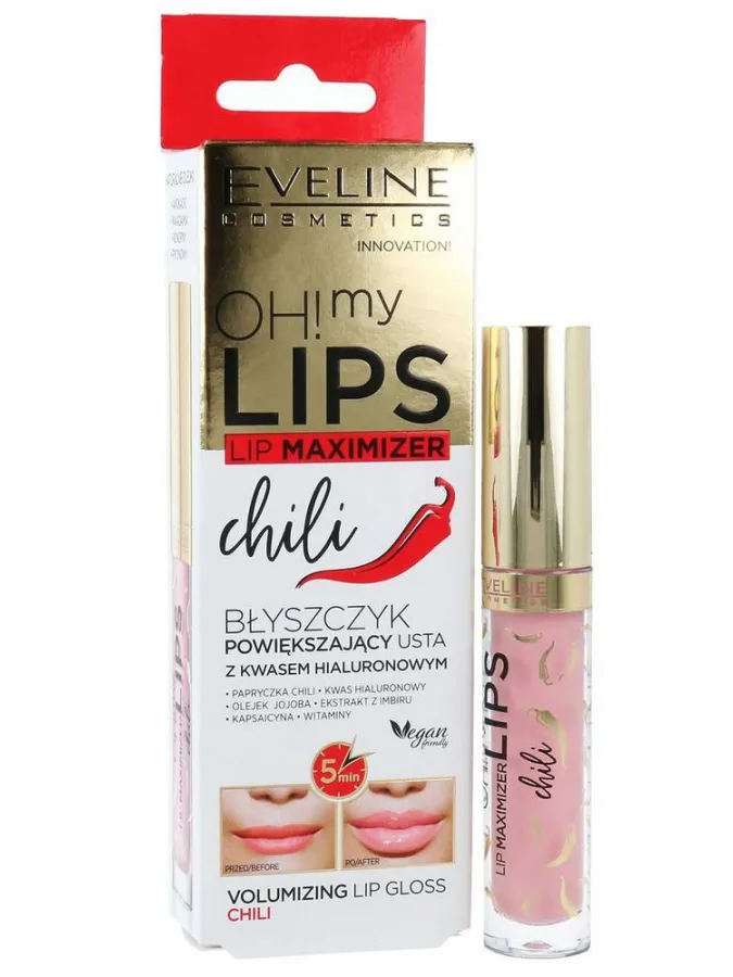 Eveline Lip Maximizer Lipgloss Ηyaluron & Chili 4.5ml