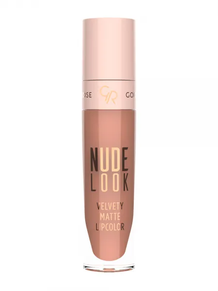 Golden Rose Nude Look Velvety Matte LipColor 5.5ml – Υγρό Ματ Κραγιόν #01 JUST NUDE