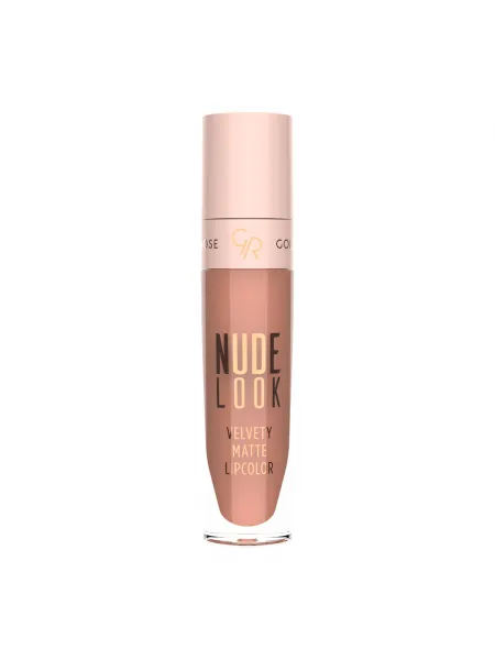 Golden Rose Nude Look Velvety Matte LipColor 5.5ml – Υγρό Ματ Κραγιόν #01 JUST NUDE