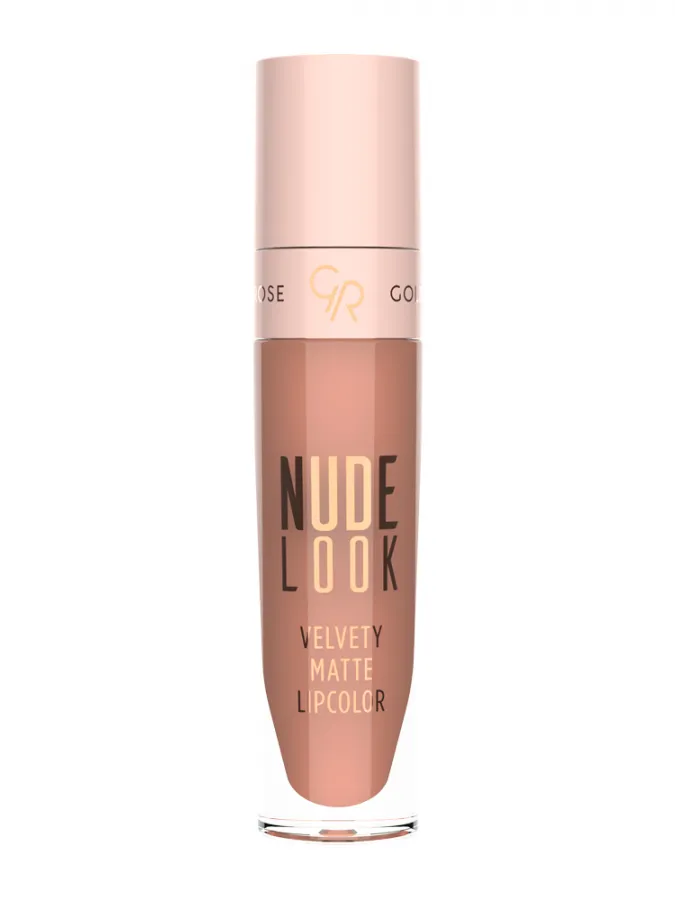 Golden Rose Nude Look Velvety Matte LipColor 5.5ml – Υγρό Ματ Κραγιόν #01 JUST NUDE