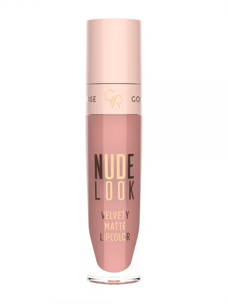 Golden Rose Nude Look Velvety Matte LipColor 5.5ml – Υγρό Ματ Κραγιόν #03 ROSE NUDE