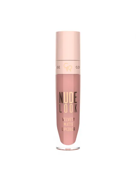 Golden Rose Nude Look Velvety Matte LipColor 5.5ml – Υγρό Ματ Κραγιόν #03 ROSE NUDE