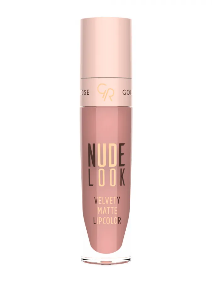 Golden Rose Nude Look Velvety Matte LipColor 5.5ml – Υγρό Ματ Κραγιόν #03 ROSE NUDE