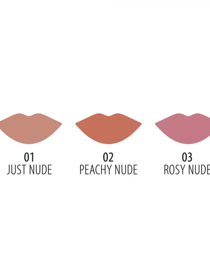 Golden Rose Nude Look Velvety Matte LipColor 5.5ml – Υγρό Ματ Κραγιόν #01 JUST NUDE