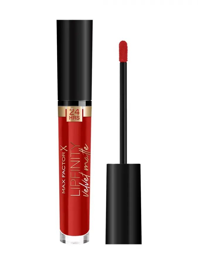 Max Factor Lipfinity Velvet Matte Liquid Lipstick 3.5ml #025 Red Luxury