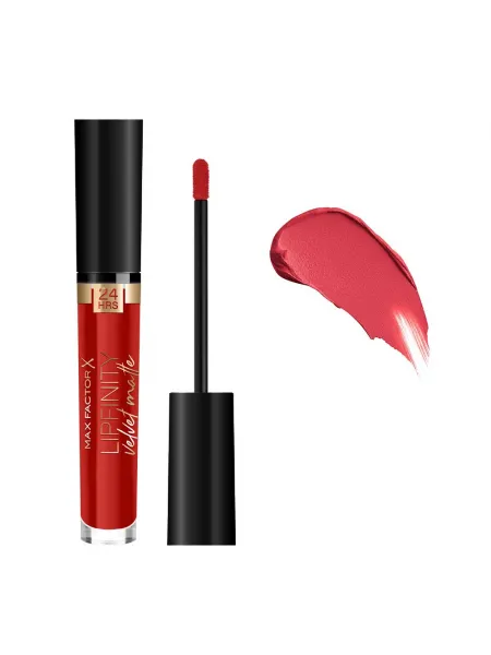Max Factor Lipfinity Velvet Matte Liquid Lipstick 3.5ml #025 Red Luxury