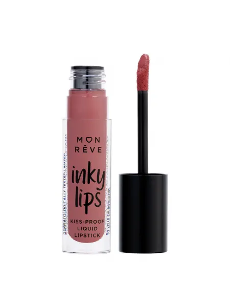 Mon Reve Inky Lips - Εξαιρετικά Σταθερό Υγρό Ματ Κραγιόν 4ml #25 SUEDE