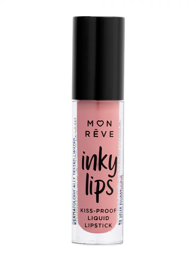 Mon Reve Inky Lips - Εξαιρετικά Σταθερό Υγρό Ματ Κραγιόν 4ml #01 BISCUIT