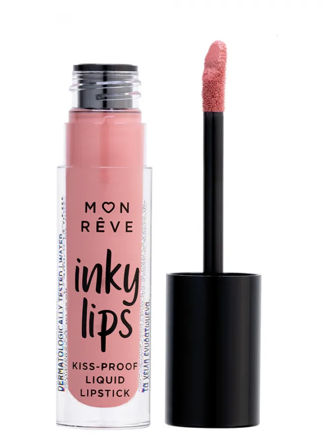 Mon Reve Inky Lips - Εξαιρετικά Σταθερό Υγρό Ματ Κραγιόν 4ml #01 BISCUIT