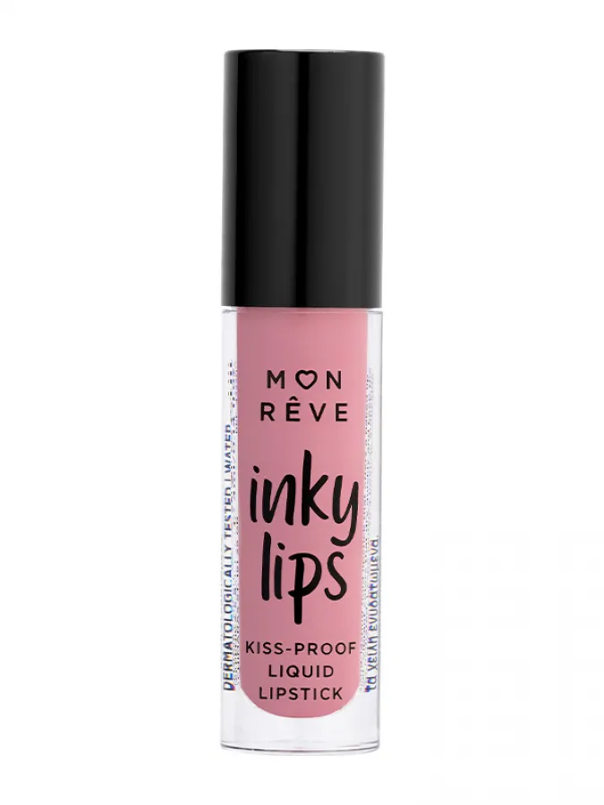 Mon Reve Inky Lips - Εξαιρετικά Σταθερό Υγρό Ματ Κραγιόν 4ml #15 FEATHER