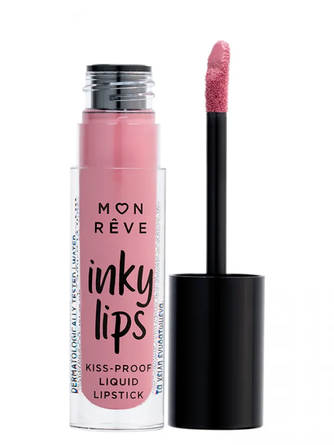 Mon Reve Inky Lips - Εξαιρετικά Σταθερό Υγρό Ματ Κραγιόν 4ml #15 FEATHER