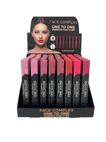 Face Complex One To One Lipstick Waterproof + Lipliner Waterproof #01