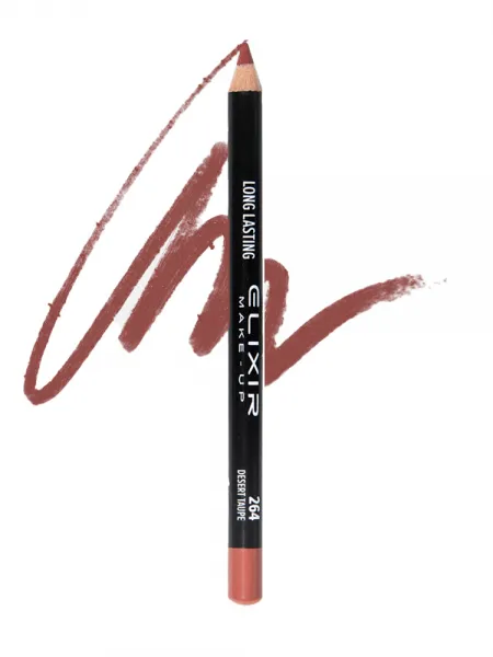 Elixir Ξύλινο Αδιάβροχο Μολύβι χειλιών – #264 (Desert Taupe)