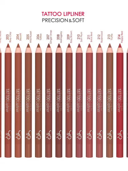 Golden Rose Tattoo Lipliner Precision & Soft - Ανεξίτηλο Μολύβι Χειλιών – #201 NUDE BRUSH