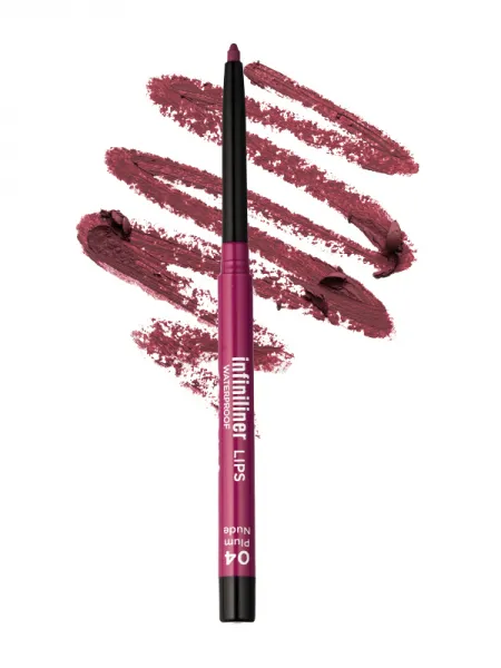 Mon Reve Infiniliner Gel Lip Pencil - Αδιάβροχο Μηχανικό Μολύβι Χειλιών 1.2gr – #04 Plum Nude