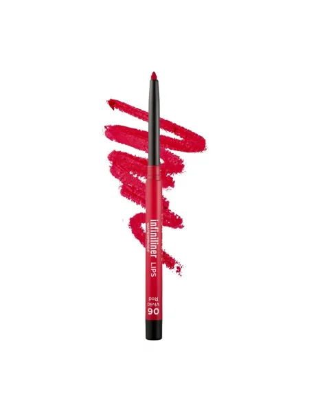 Mon Reve Infiniliner Gel Lip Pencil - Αδιάβροχο Μηχανικό Μολύβι Χειλιών 1.2gr – #06 Vivid Red