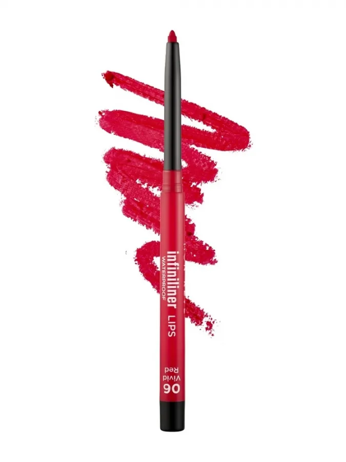 Mon Reve Infiniliner Gel Lip Pencil - Αδιάβροχο Μηχανικό Μολύβι Χειλιών 1.2gr – #06 Vivid Red