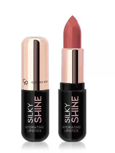 Golden Rose Silky Shine Hydrating Lipstick 4.2g - Ενυδατικό Κραγιόν για Μεταξένια Λάμψη #211
