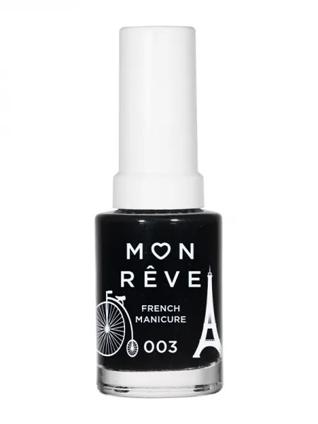 Mon Reve French Manicure - Βερνίκι Νυχιών για Γαλλικό Μανικιούρ 13ml– #003 BLACK TIP