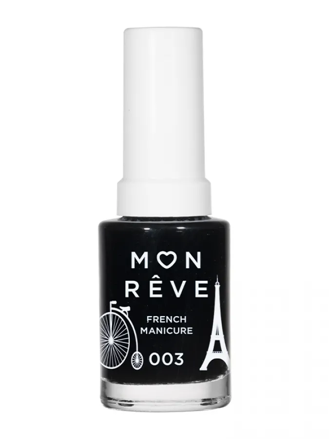 Mon Reve French Manicure - Βερνίκι Νυχιών για Γαλλικό Μανικιούρ 13ml– #003 BLACK TIP